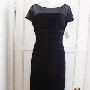 Talbots Dress Size 8P Black Cocktail
